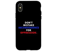 Carcasa para iPhone X/XS Don't Mistake Iconvenience For Oppression Wear A Face Mask