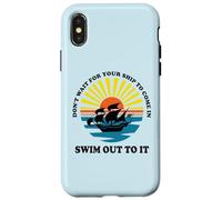 Carcasa para iPhone X/XS Don't Wait for Your Ship to Come in, Swim out To It Cita