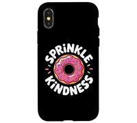 Carcasa para iPhone X/XS Donut Sprinkle Kindness Funny Girls Women Doughnut Lover