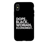Carcasa para iPhone X/XS Dope Black Woman Economista Economistas afroamericanos