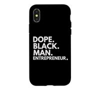 Carcasa para iPhone X/XS Dope Hombre Negro Emprendedor Orgullo Afroamericano