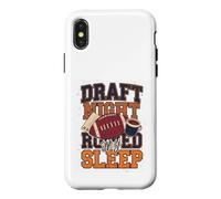 Carcasa para iPhone X/XS Draft Night Arruined My Sleep Fantasía Fútbol Humor