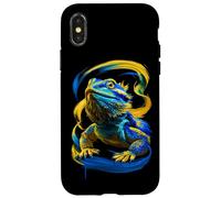 Carcasa para iPhone X/XS Dragón Barbudo Colorido Lagarto Reptil Exótico Gecko Iguana