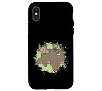 Carcasa para iPhone X/XS Dragón Gordo en Animal Divertido Kawaii