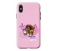 Carcasa para iPhone X/XS DreamWorks Madagascar Valentine’s Day Alex and Penguins