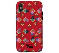 Carcasa para iPhone X/XS DreamWorks Trolls Lunar New Year Red All-Over Print