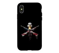 Carcasa para iPhone X/XS Duck Hunting Hunter Bandera Americana USA Drip Graffiti Lover