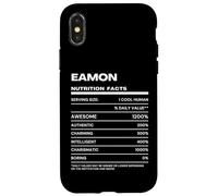 Carcasa para iPhone X/XS Eamon Datos de Nutrición Nombre Gracioso