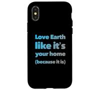 Carcasa para iPhone X/XS Earth Is Your Mom Love Eco Go Green - Declaración Eco Warrior