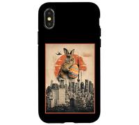 Carcasa para iPhone X/XS Easter Bunny Funny Japanese Kaiju Egg Hunt Joke