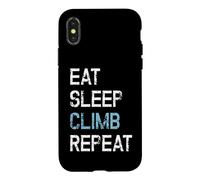 Carcasa para iPhone X/XS Eat Sleep Climb Repeat Escalada Deportiva Trepar