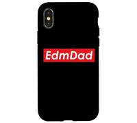 Carcasa para iPhone X/XS EDM Dad For Electronic Music Dance Party Raver EDM Rave Dads