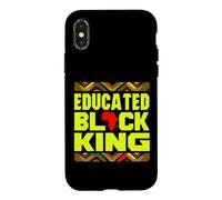 Carcasa para iPhone X/XS Educated Black King African Pride Empowerment Graphic