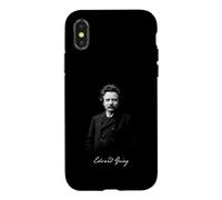 Carcasa para iPhone X/XS Edvard Grieg Compositor clásico Retrato Vintage