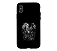 Carcasa para iPhone X/XS El Amanecer Divide a los Amantes del Sol y la Luna celestiales nocturnos
