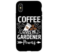 Carcasa para iPhone X/XS El café da Poderes al Jardinero