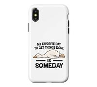 Carcasa para iPhone X/XS El día Favorito para Hacer Las Cosas es algún día Pato