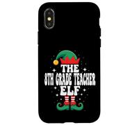 Carcasa para iPhone X/XS El Elfo Maestro de Octavo Grado Divertido Navidad a Juego Familia