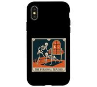 Carcasa para iPhone X/XS El Entrenador Personal Esqueleto Tarot Tarjeta Vintage Graphic