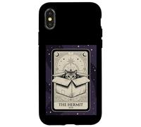 Carcasa para iPhone X/XS El Ermitaño Tarot Card Cat In A Box Witchy Funny Introvertido