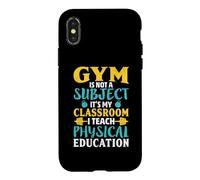 Carcasa para iPhone X/XS El Gimnasio no es una Materia Que enseño educación física