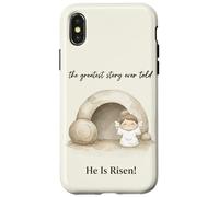 Carcasa para iPhone X/XS Él ha resucitado Resurrección Cristiana de Pascua