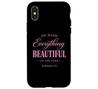 Carcasa para iPhone X/XS Él Hizo Todo Hermoso en su Tiempo Eclesiastés 3:11