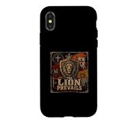Carcasa para iPhone X/XS El león prevalece Apocalipsis 5 5 León Cristiano