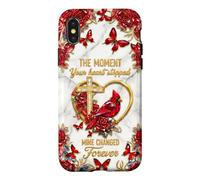 Carcasa para iPhone X/XS El Momento en Que mi corazón cambió para Siempre Memorial Cardinal