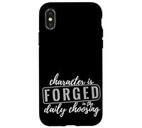 Carcasa para iPhone X/XS El Personaje se forja en la elección Diaria