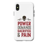 Carcasa para iPhone X/XS El Poder del cráneo Malvado Exige Sacrificio y Dolor Caos demoníaco del Infierno