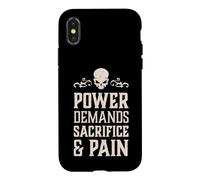 Carcasa para iPhone X/XS El Poder del cráneo Malvado Exige Sacrificio y Dolor Caos demoníaco del Infierno