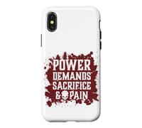 Carcasa para iPhone X/XS El Poder del cráneo Malvado Exige Sacrificio y Dolor Caos demoníaco del Infierno