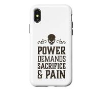 Carcasa para iPhone X/XS El Poder del cráneo Malvado Exige Sacrificio y Dolor Caos demoníaco del Infierno