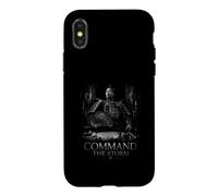 Carcasa para iPhone X/XS El señor de la Guerra de los Antiguos samuráis comandan la tormenta
