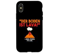 Carcasa para iPhone X/XS El Suelo es volcán de Lava Vesubio en erupción