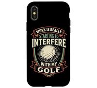 Carcasa para iPhone X/XS El Trabajo Realmente está empezando a interferir con mi Golf Funny Golf