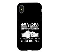 Carcasa para iPhone X/XS El vínculo del Abuelo y la Nieta no se Puede Romper Fist Bump Meme