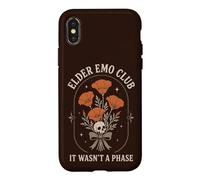 Carcasa para iPhone X/XS Elder EMO Club No fue una Fase Gótico Flores