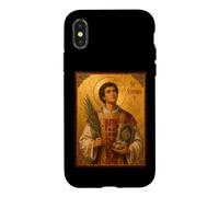 Carcasa para iPhone X/XS Elegante Icono católico de San Esteban