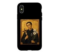 Carcasa para iPhone X/XS Elegante Icono católico de San Gerardo Majella