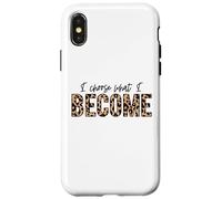 Carcasa para iPhone X/XS Elijo lo Que me convierto Positivo Amor Inspirar motivar