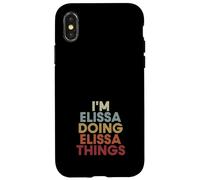 Carcasa para iPhone X/XS Elissa Name Elissa Personalized Name First Given