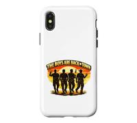 Carcasa para iPhone X/XS Emblema de reunión de The Boys Are Back in Town Brotherhood Divertido