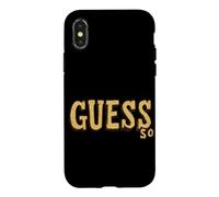Carcasa para iPhone X/XS Emblema Guess So