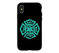 Carcasa para iPhone X/XS Emergency Medical Services EMS EMR EMT Firefighter Paramedic