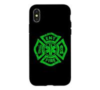 Carcasa para iPhone X/XS Emergency Medical Services EMS EMR EMT Firefighter Paramedic