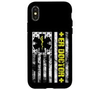 Carcasa para iPhone X/XS Emergency Medicine Physician ICU Critical Care ER Doctor