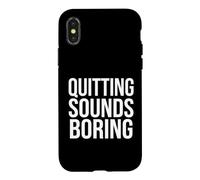 Carcasa para iPhone X/XS Emprendedor Dejar Suena Aburrido Startup Grind