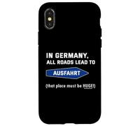 Carcasa para iPhone X/XS En Alemania Todos los Caminos conducen a la Salida